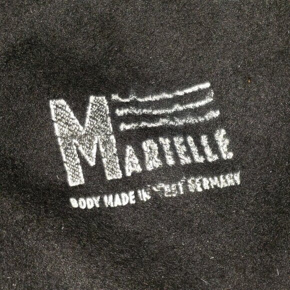 Faux Fur Hat 50s Beaded Bedazzled Cossack Black Size 22 Martelle of West Germany - Picture 9 of 11